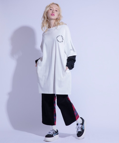 Candy Stripper（キャンディストリッパー）の「CHECK COMBINED パンツ（その他パンツ・レディース・ブラック/カーキ・1/2）」の20枚目の写真