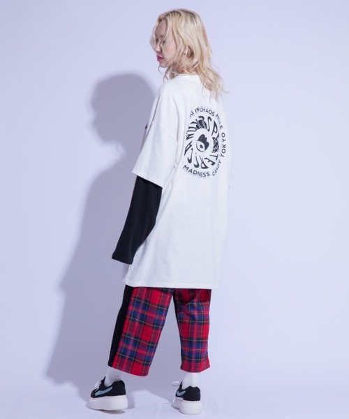 Candy Stripper（キャンディストリッパー）の「CHECK COMBINED パンツ（その他パンツ・レディース・ブラック/カーキ・1/2）」の21枚目の写真