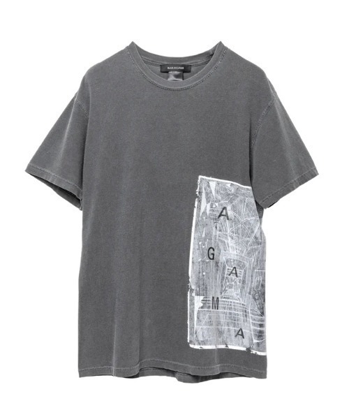 NAKAGAMI(ナカガミ)の「NAKAGAMI(ナカガミ) サイドグラフィックプリントTシャツ(Tシャツ/カットソー・レディース・チャコールグレー/チャコール・FREE/0)」の2枚目の写真