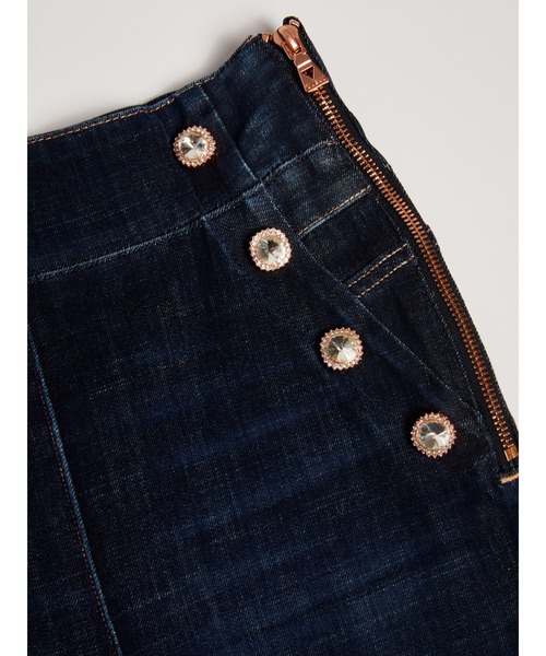 Guess(ゲス)の「Gwenny Denim Pants(デニムパンツ・レディース・ダークインディゴブルー・24inch/26inch/27inch/25inch/28inch)」の3枚目の写真