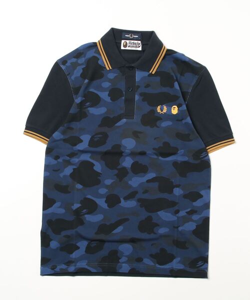 美品　A Bathing Ape 迷彩ポロシャツ M 破格値下げ】 【A BATHING APE】エイプヘッド カモ柄 迷彩