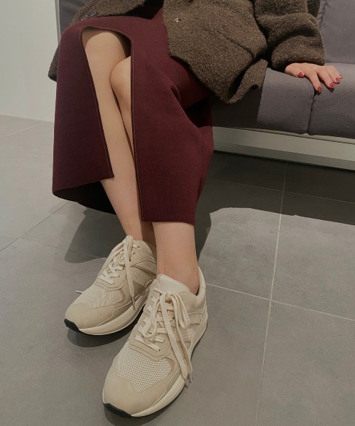 emmi(エミ)の「【emmi original】メッシュスニーカー(スニーカー・レディース・ベージュ・22.5cm/23cm/23.5cm/24cm/24.5cm)」の19枚目の写真