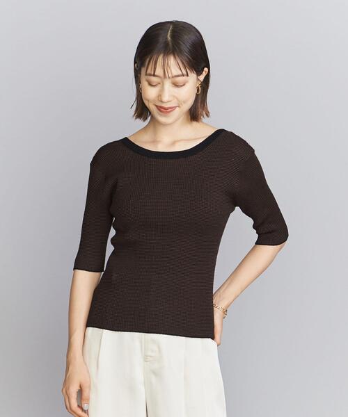 BEAUTY&amp;YOUTH UNITEDARROWS(ビューティアンドユース ユナイテッドアローズ) 長袖セーター サイズUAF 8 レディース美品  - ダークネイビー Vネック BEAUTY&YOUTH UNITED ARROWS（ビューティーアンドユース