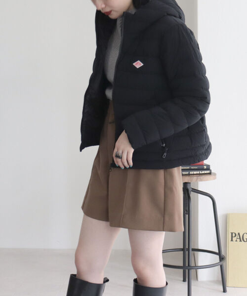 DANTON(ダントン)の「【DANTON/ダントン】MIDDLE DOWN HOODED JACKET(ダウンジャケット/コート・レディース・ブラック/グレイッシュベージュ・S/M)」の10枚目の写真