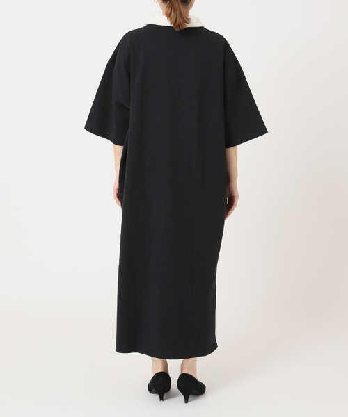 ALORE（アローレ）の「《別注》【ALORE/アローレ】ラガーシャツワンピース（Tシャツ/カットソー・レディース・ブラック/ネイビー/グリーン・FREE）」の16枚目の写真