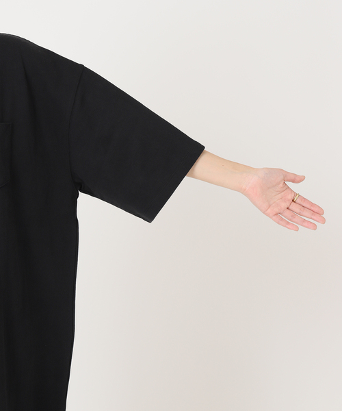 ALORE（アローレ）の「《別注》【ALORE/アローレ】ラガーシャツワンピース（Tシャツ/カットソー・レディース・ブラック/ネイビー/グリーン・FREE）」の19枚目の写真