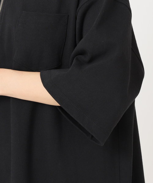 ALORE（アローレ）の「《別注》【ALORE/アローレ】ラガーシャツワンピース（Tシャツ/カットソー・レディース・ブラック/ネイビー/グリーン・FREE）」の20枚目の写真