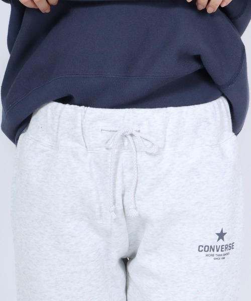 CONVERSE(コンバース)の「CONVERSE(コンバース)ワンポイントロゴスウェットジョガーパンツ(裏起毛)(スウェットパンツ・レディース・オレンジ/ブラック/アッシュグレー/グレー・M/L)」の20枚目の写真