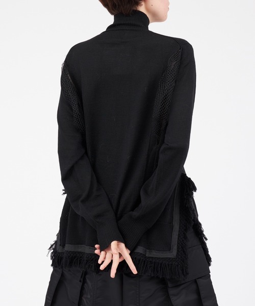 PONTI（ポンティ）の「PONTI Combination Layered Turtleneck Knit（ニット/セーター・レディース・オフホワイト/ブラック・FREE）」の8枚目の写真