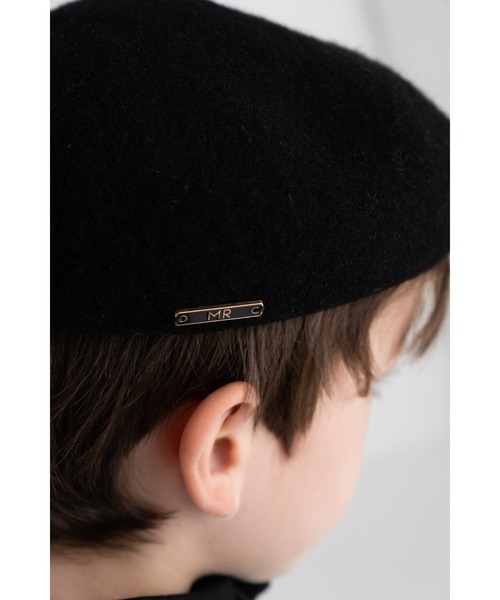 MR（まる）の「ベレー帽（ハンチング/ベレー帽・キッズ・ベージュ/パープル/ブラック/レッド・F）」の7枚目の写真