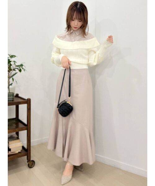 dazzlin（ダズリン）の「シャツドッキングケーブルニット