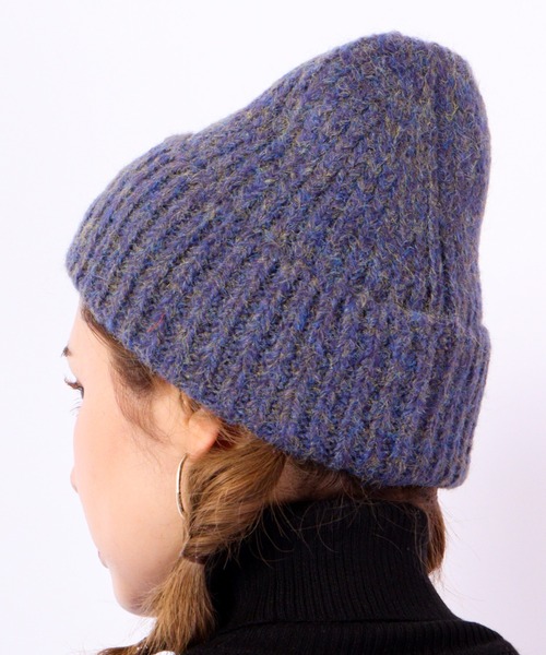 FUNALIVE（ファンアライブ）の「joujoulier ミックスヤーンニット帽（ニットキャップ/ビーニー・レディース・ブラウン/グリーン/レッド/ネイビー・FREE）」の11枚目の写真