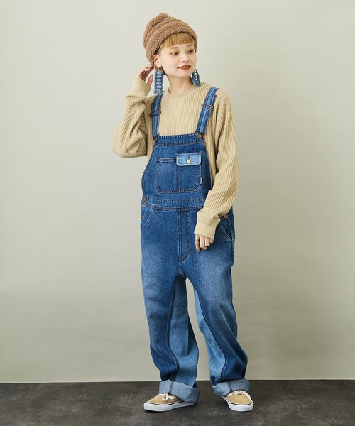 CUBE SUGAR（キューブシュガー）の「12.5ozデニムマチ付オーバーオール
