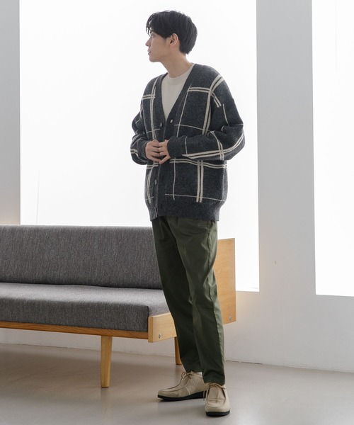 フェラガモXLチェック柄 フルジップ カーディガン フェラガモXLチェック柄 フルジップ カーディガン