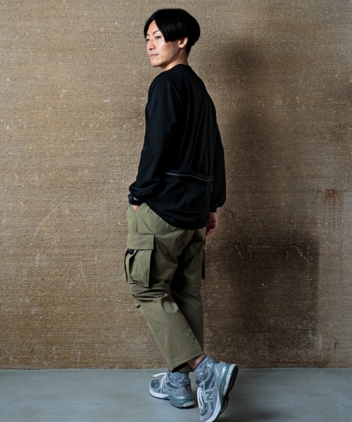 narifuri(ナリフリ)の「マルチテックスウェットTシャツ(Tシャツ/カットソー・メンズ・ダークグリーン/ブラック・MEDIUM/LARGE/X-LARGE/SMALL)」の10枚目の写真