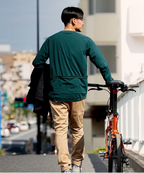 narifuri(ナリフリ)の「マルチテックスウェットTシャツ(Tシャツ/カットソー・メンズ・ダークグリーン/ブラック・MEDIUM/LARGE/X-LARGE/SMALL)」の7枚目の写真