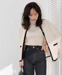 anuans | タートルリブノースリーブニット(ニット/セーター)