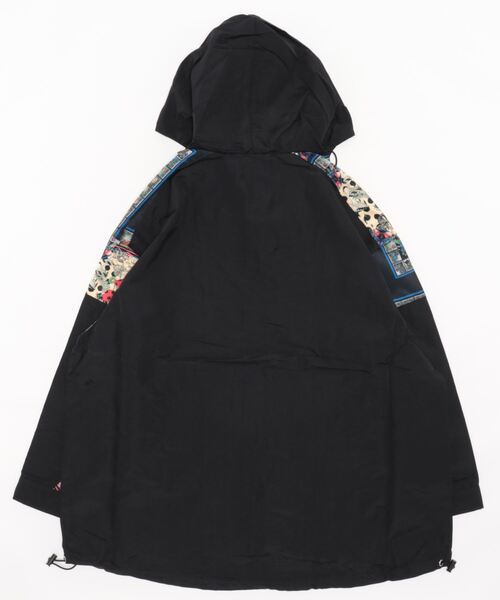 123606：キノコスカーフ柄切替ブルゾン