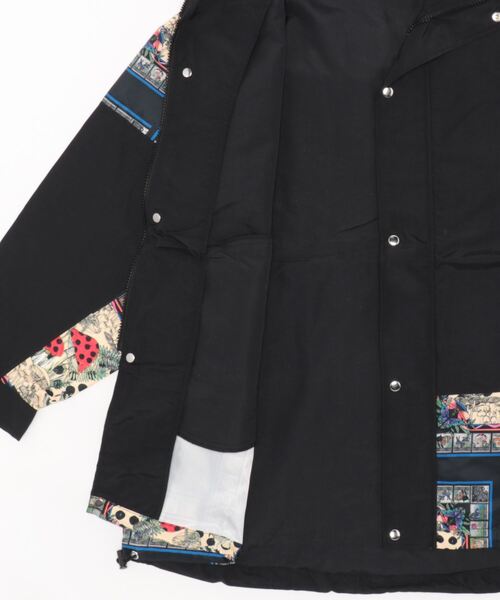 123606：キノコスカーフ柄切替ブルゾン