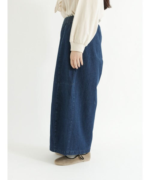 Samansa Mos2(サマンサ モスモス)の「パッチワークデニムパンツ(デニムパンツ・レディース・ネイビー・フリ-)」の10枚目の写真