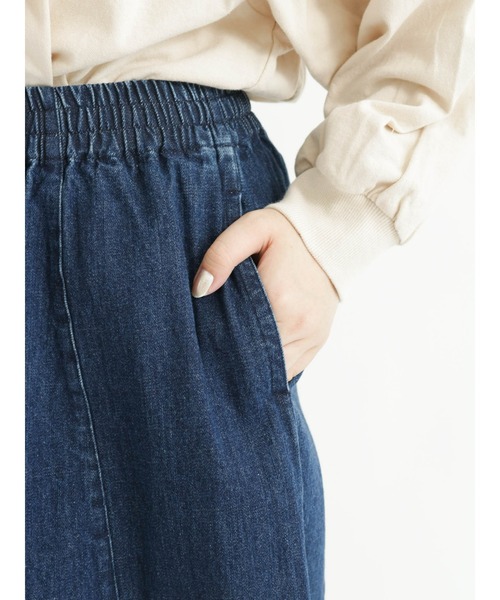 Samansa Mos2(サマンサ モスモス)の「パッチワークデニムパンツ(デニムパンツ・レディース・ネイビー・フリ-)」の13枚目の写真