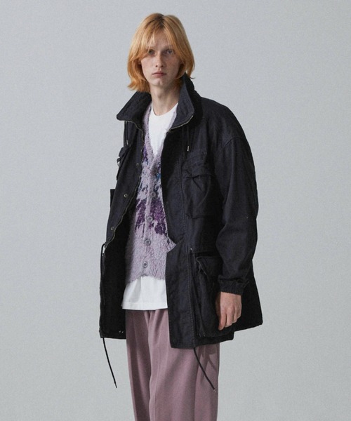 Iroquois（イロコイ）の「C GARMENT DYE FIELD JK（ミリタリージャケット・メンズ・ラベンダー/レッド/ブラック・2/3/1）」の4枚目の写真