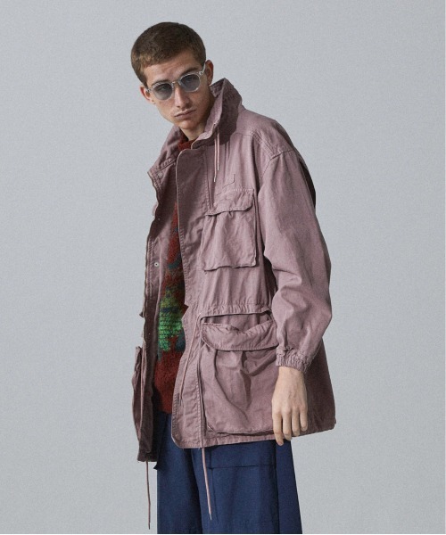 Iroquois（イロコイ）の「C GARMENT DYE FIELD JK（ミリタリージャケット・メンズ・ラベンダー/レッド/ブラック・2/3/1）」の12枚目の写真