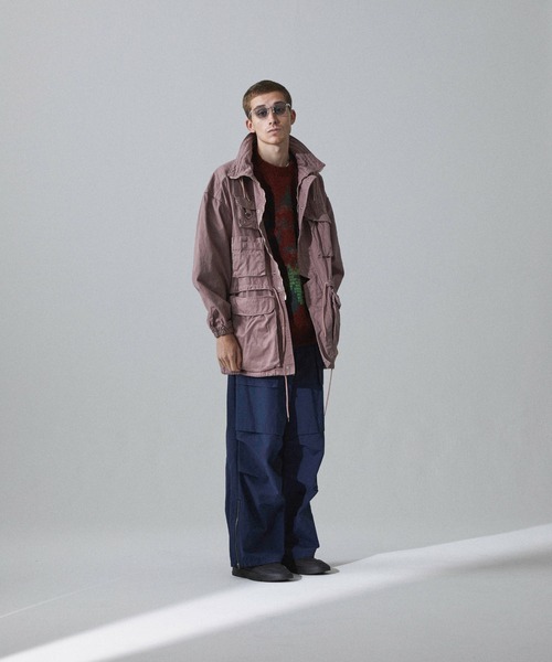 Iroquois（イロコイ）の「C GARMENT DYE FIELD JK（ミリタリージャケット・メンズ・ラベンダー/レッド/ブラック・2/3/1）」の14枚目の写真