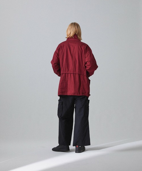 Iroquois（イロコイ）の「C GARMENT DYE FIELD JK（ミリタリージャケット・メンズ・ラベンダー/レッド/ブラック・2/3/1）」の21枚目の写真