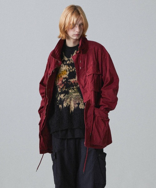 Iroquois（イロコイ）の「C GARMENT DYE FIELD JK（ミリタリージャケット・メンズ・ラベンダー/レッド/ブラック・2/3/1）」の18枚目の写真