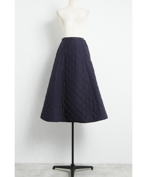サイドボタンキルティングフレアスカート（スカート）｜&. NOSTALGIA