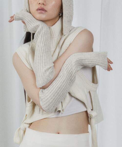 Firsthand（ファーストハンド）の「Firsthand/ファーストハンド Premier Eco Arm Warmer / アームウォーマー（アームカバー・レディース・ブラック/レッド/サックスブルー/ナチュラル・ONE SIZE）」の3枚目の写真