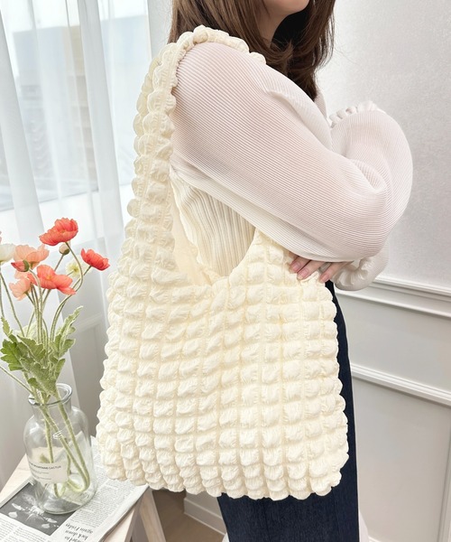 apres jour（アプレジュール）の「【apres jour×ARIAZ】ポコポコトートバッグ（トートバッグ・レディース・アイボリー/ブラック・FREE）」の7枚目の写真