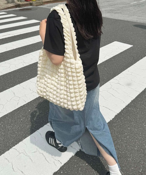 apres jour（アプレジュール）の「【apres jour×ARIAZ】ポコポコトートバッグ（トートバッグ・レディース・アイボリー/ブラック・FREE）」の11枚目の写真