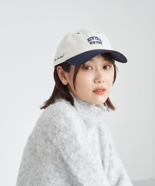 NEW ERA(ニューエラ)の「【NEW ERA/ニューエラ別注】Combination color melton CAP(キャップ・レディース・ベージュ/ブルー系その他・FREE)」の1枚目の写真