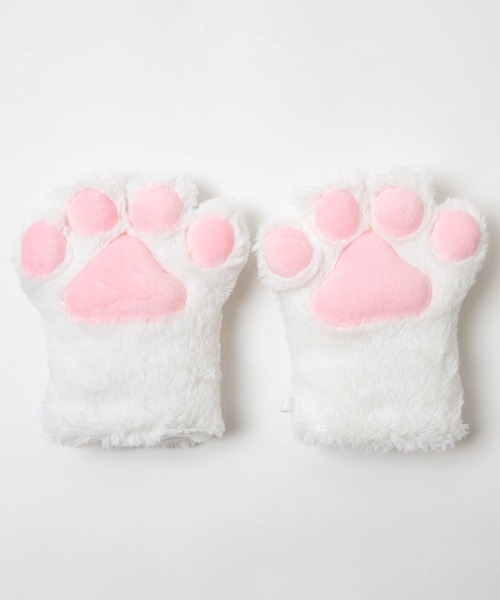 WEGO(ウィゴー)の「WEGO/モコモコにくきゅうグローブ(コスチューム/パーティーグッズ・レディース・グレー/ブラック/ホワイト・FREE)」の10枚目の写真