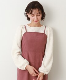 Cutie Blonde | 【ポコポコのデザインが可愛い】ジャカードトップス(Tシャツ/カットソー)