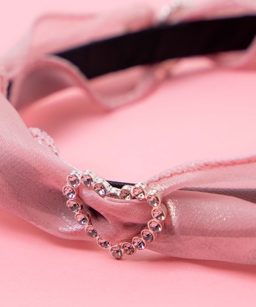 WEGO（ウィゴー）の「WEGO/【一部店限定】ジュエリーモチーフ付きカチューシャ（カチューシャ・レディース・ブラック/ピンク・FREE）」の8枚目の写真