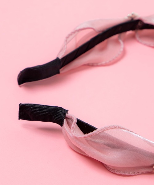 WEGO（ウィゴー）の「WEGO/【一部店限定】ジュエリーモチーフ付きカチューシャ（カチューシャ・レディース・ブラック/ピンク・FREE）」の9枚目の写真