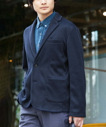 a.v.v（アーヴェヴェ）の「【S-XXL】ヘリンボーンジャカード裏起毛シェイプジャケット（テーラードジャケット・メンズ）」