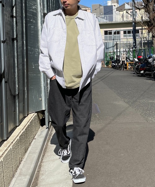 シャツストライプ ワークシャツ ストリート Work shirt ワークウェア