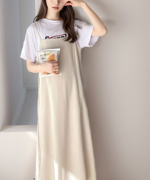 classicalelf（クラシカルエルフ）の「リネンライクマルチwayロングキャミワンピース（ワンピース・レディース・アイボリー/モカ/ブラック/ブラウン・LARGE/X-LARGE/MEDIUM/SMALL）」の11枚目の写真