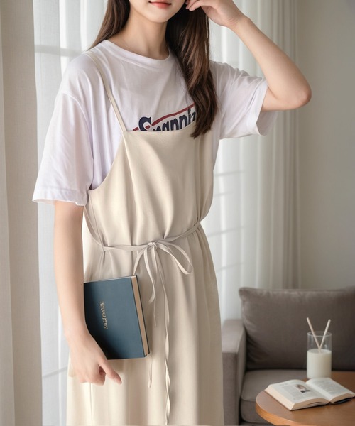 classicalelf（クラシカルエルフ）の「リネンライクマルチwayロングキャミワンピース（ワンピース・レディース・アイボリー/モカ/ブラック/ブラウン・LARGE/X-LARGE/MEDIUM/SMALL）」の13枚目の写真