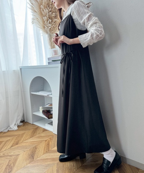 classicalelf（クラシカルエルフ）の「リネンライクマルチwayロングキャミワンピース（ワンピース・レディース・アイボリー/モカ/ブラック/ブラウン・LARGE/X-LARGE/MEDIUM/SMALL）」の16枚目の写真