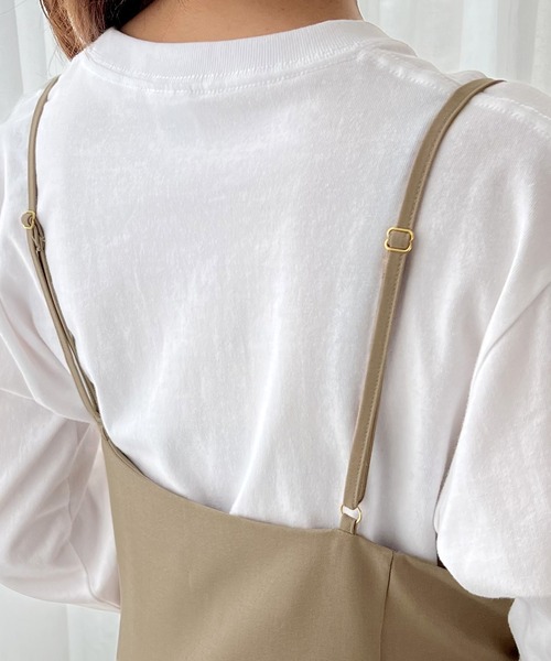 classicalelf（クラシカルエルフ）の「リネンライクマルチwayロングキャミワンピース（ワンピース・レディース・アイボリー/モカ/ブラック/ブラウン・LARGE/X-LARGE/MEDIUM/SMALL）」の7枚目の写真