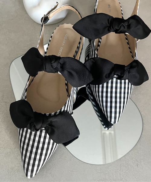 prose verse(プロズヴェール)の「バックストラップリボンミュール(パンプス・レディース・ブラック系その他/ブラック系その他2/ブラック/ブラウン/ブラック系その他3・SMALL/X-LARGE/LARGE/MEDIUM)」の3枚目の写真