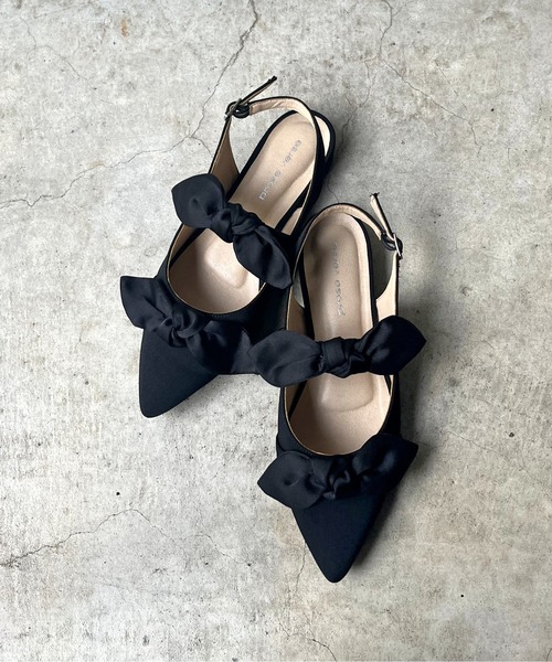 prose verse(プロズヴェール)の「バックストラップリボンミュール(パンプス・レディース・ブラック系その他/ブラック系その他2/ブラック/ブラウン/ブラック系その他3・SMALL/X-LARGE/LARGE/MEDIUM)」の20枚目の写真