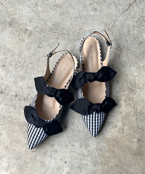 prose verse(プロズヴェール)の「バックストラップリボンミュール(パンプス・レディース・ブラック系その他/ブラック系その他2/ブラック/ブラウン/ブラック系その他3・SMALL/X-LARGE/LARGE/MEDIUM)」の17枚目の写真