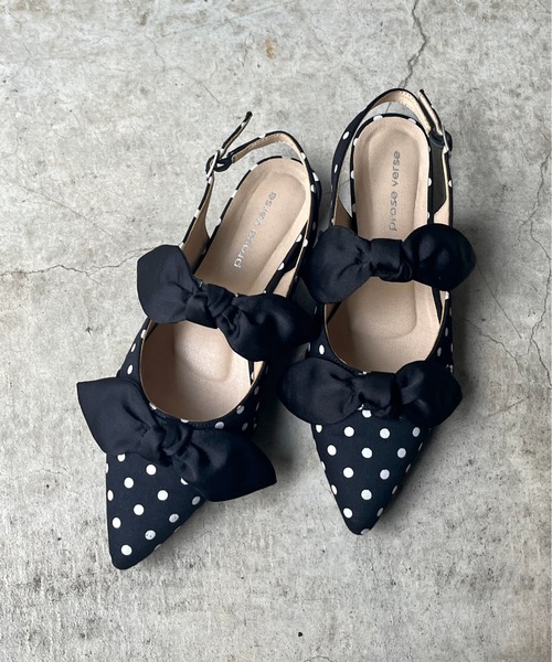 prose verse(プロズヴェール)の「バックストラップリボンミュール(パンプス・レディース・ブラック系その他/ブラック系その他2/ブラック/ブラウン/ブラック系その他3・SMALL/X-LARGE/LARGE/MEDIUM)」の22枚目の写真