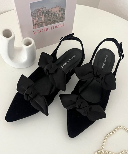 prose verse(プロズヴェール)の「バックストラップリボンミュール(パンプス・レディース・ブラック系その他/ブラック系その他2/ブラック/ブラウン/ブラック系その他3・SMALL/X-LARGE/LARGE/MEDIUM)」の9枚目の写真